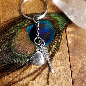 DAD Keychain Tool Screwdriver Dad Birthday Christmas Fathers Day Gift idea